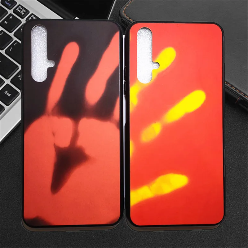 

Thermal induction Mobile Phone Case Heat-sensitive Color Mobile Phone TPU Case For Huawei P20 pro mate 20 pro Honor v20 nova5pro