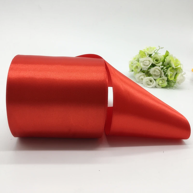 5 ярдов/партия атласная лента 4 дюйма 100 мм|silk satin ribbon|satin ribbonpolyester ribbon |