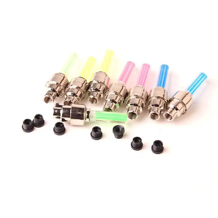Excellent Bicycle LED Tire Valve Lamp Tyre 3 x AG10 Button Cells Car Motorcycle Wheel Light Yellow, Red, Green, Blue 3 Excellent Bicycle LED Tire Valve Lamp Tyre 3 x AG10 Button Cells Car Motorcycle Wheel Light Yellow, Red, Green, Blue 3