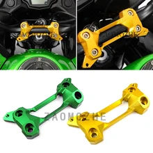 Для Kawasaki Versys 650 руль мотоцикла руль с широкими ручками стояк Крепление зажим верхняя крышка