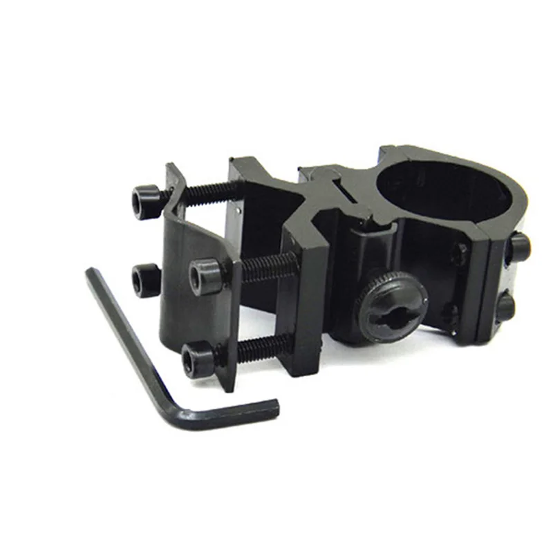 Discount 25mm scope mount ring 20mm rail for laser torch flashlight torch Hunting barrel support Barrel Mount 2