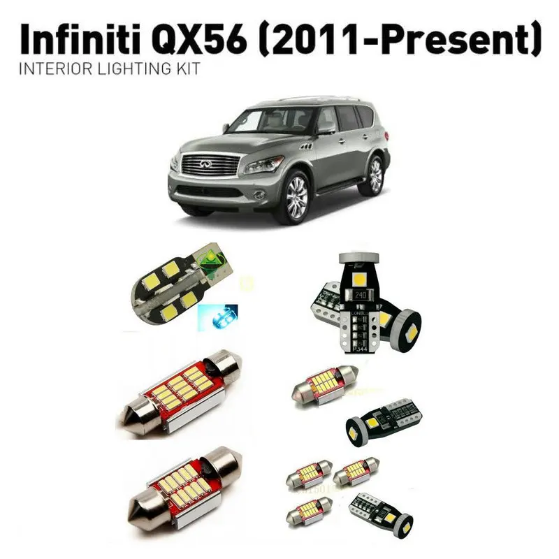Светодиодные лампы для салона Infiniti qx56 2011 + 14 шт. автомобильные Canbus | Автомобили и