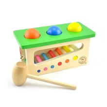Детские игрушки деревянные ноги столб платформа деревянные игрушки молотки Дети Раннее обучение Развивающие игрушки