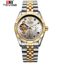 Tevise Fashion Casual Men’s Moonpahse 24Hours Auto Flywheel Mechancial Watches Gift Box Free Ship