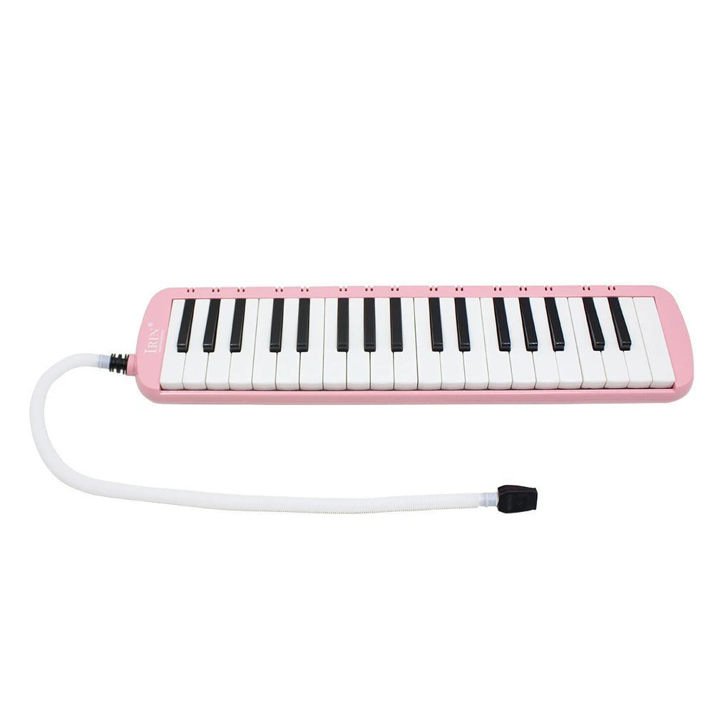 

2 PCS of (IRIN 1 set 37 Piano Keys Melodica Pianica Musical Instrument with Carrying Bag for Students Beginners Kids Pink)