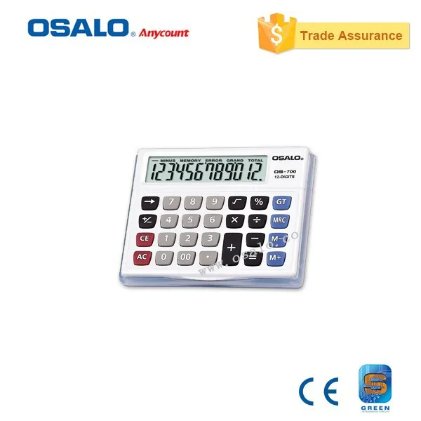 OS-700 أضعاف الإلكترونية المطاط يده جيب سطح المكتب حاسبة 12 أرقام Calcolatrice محاسب الكلاسيكية Calculadora الاقتصادي