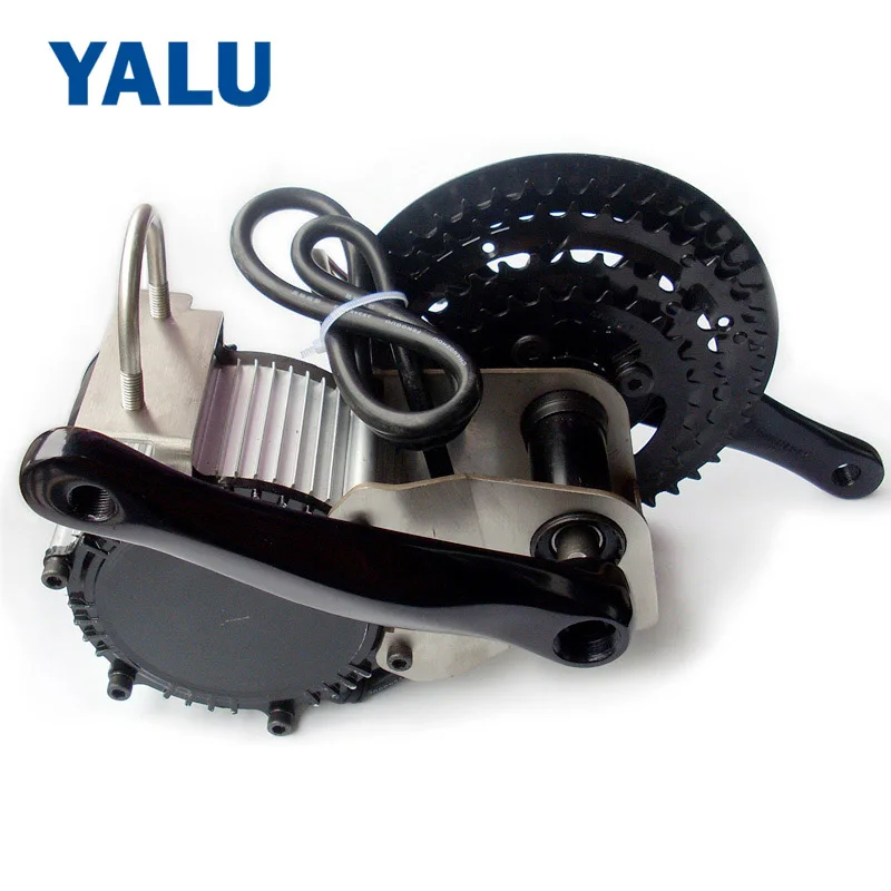 Perfect YALU 48V 450/600W BLDC DIY Mountain Bicycle three-speed gear plate Brushless EBIKE Middle Drive Motor Kit 0