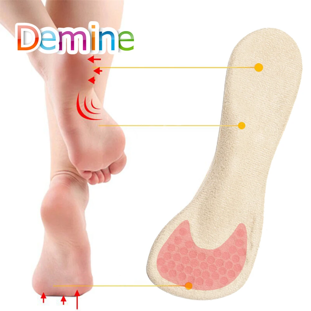 Demine 3/4 طول سيليكون نعال جيل العظام تدليك نعل للنساء عالية الكعب قوس دعم إدراج منصات سيدة الكعوب وسادة