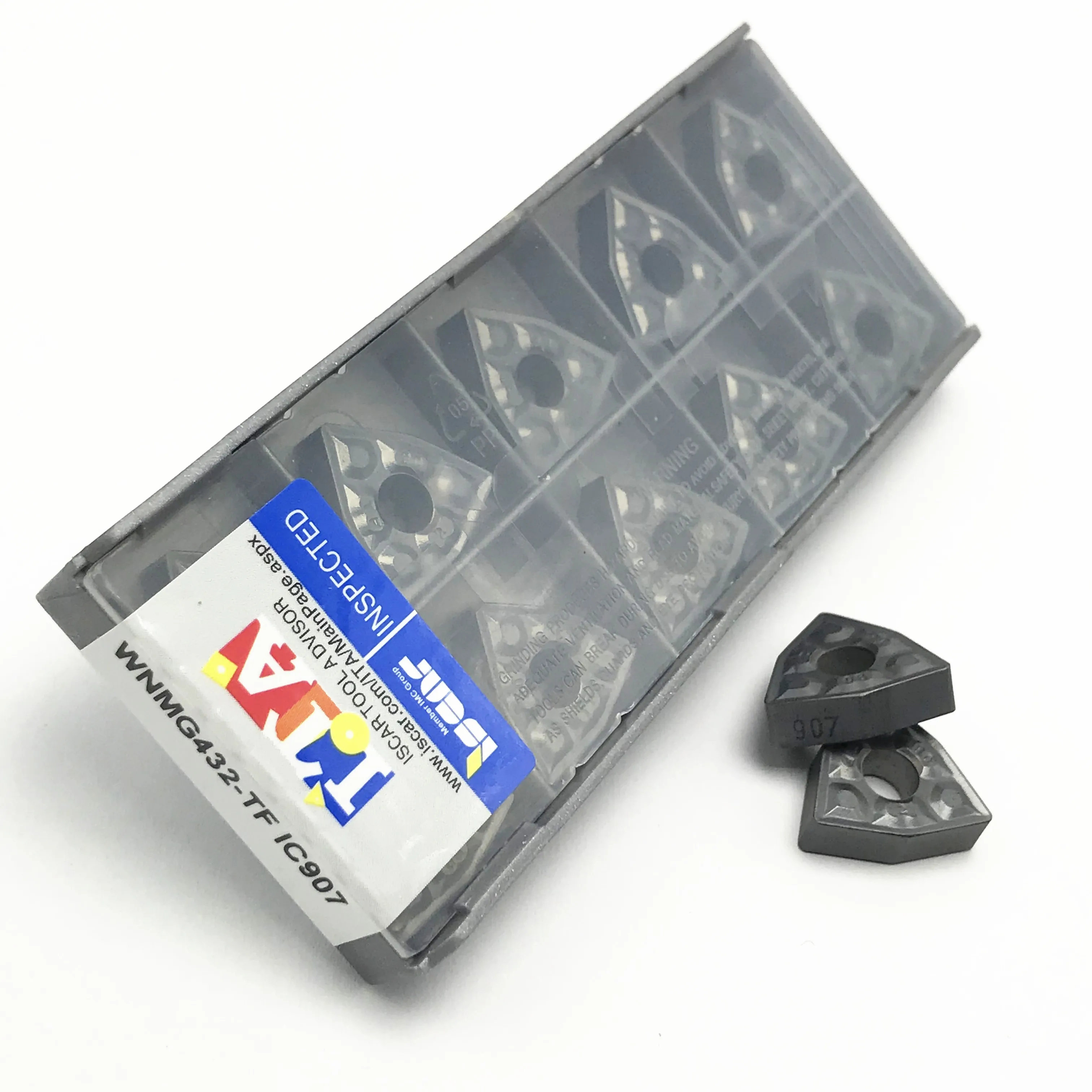 

20PCS R0.8 External Turning Tool WNMG080408 / WNMG432 TF IC907 / IC908 Carbide Insert CNC Turning Turning Insert
