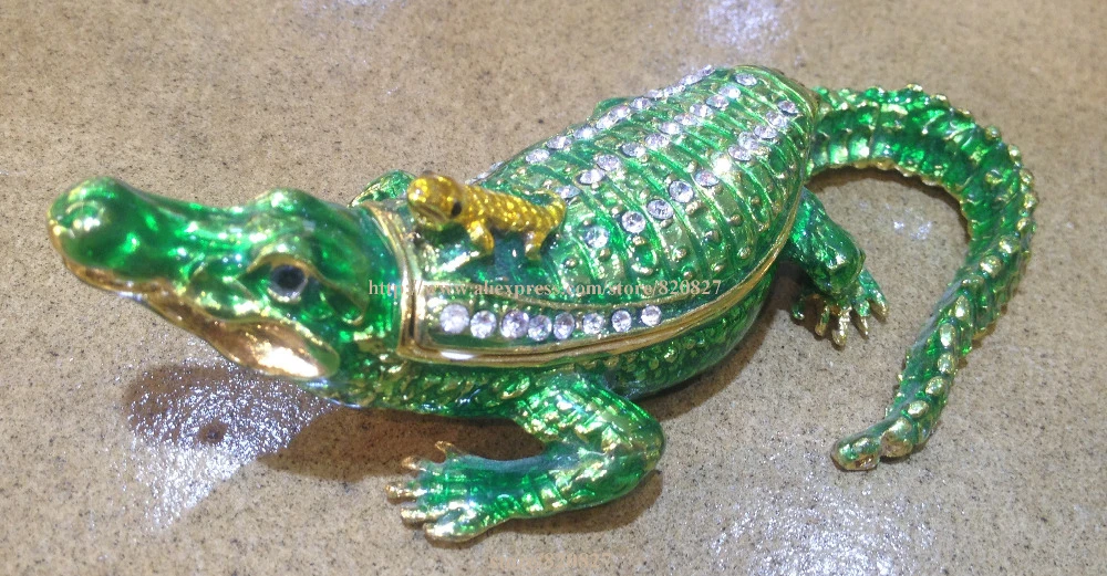 Mother And Baby Crocodile Trinket Box Crocodile Baby Jewelled Enamelled Trinket Box Or Figurine Box Cherry Box Categorybox Us Aliexpress