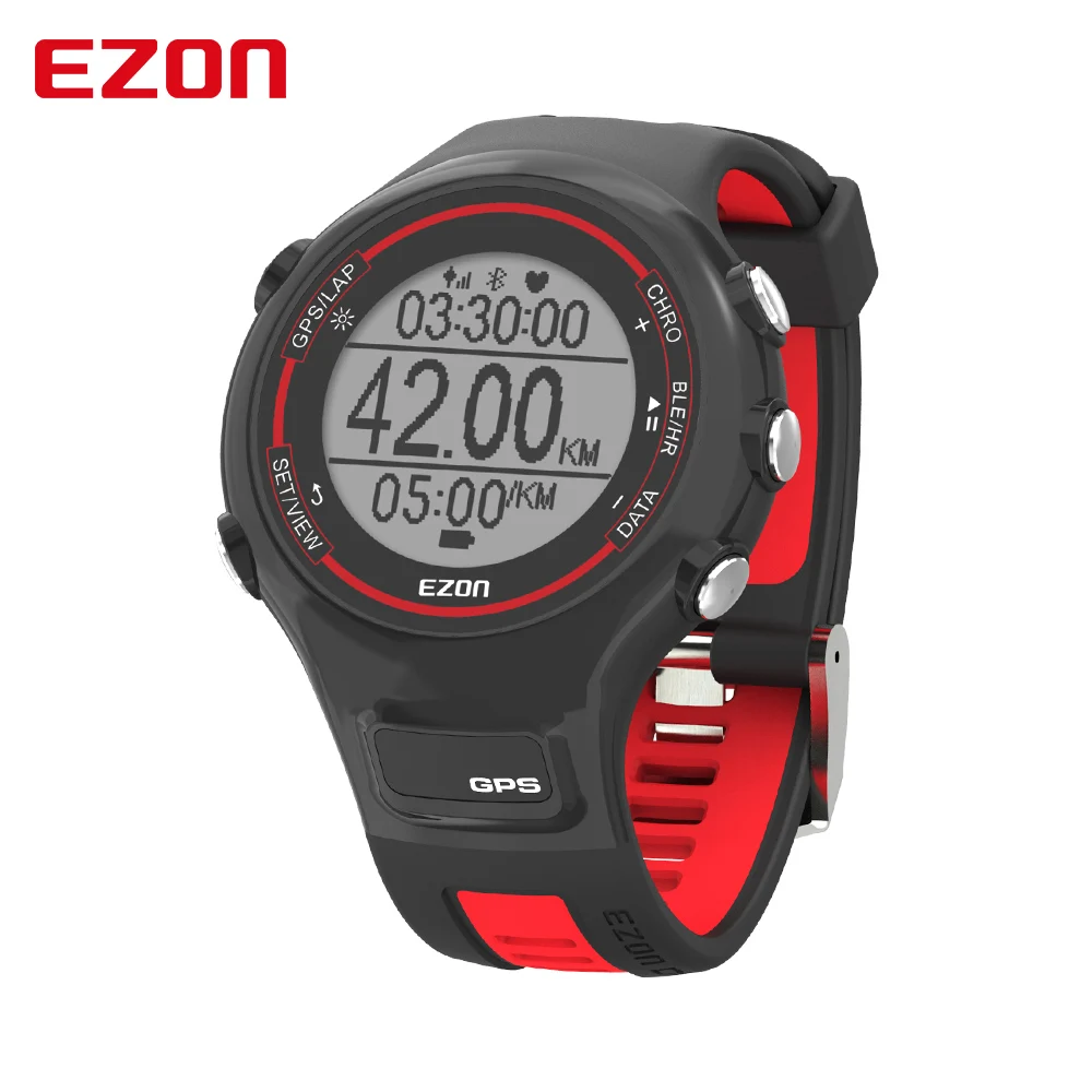 EZON T907 цифровые часы для мужчин и женщин часы для улицы gps бег оптический монитор сердечного ритма Смарт Спорт Bluetooth часы IOS Android - Цвет: T907-HRB12