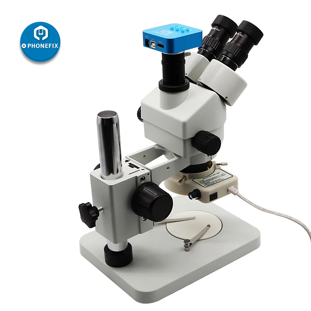 

16MP HDMI Digital Microscope Camera Industrial Trinocular Microscope for iPhone Mobile Phone Motherboard BGA Soldering Repair