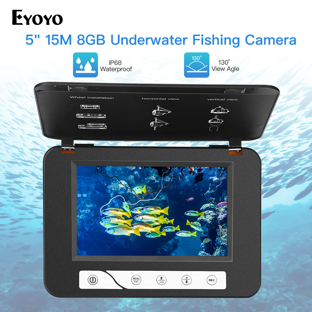 Eyoyo EF15R الأصلي 15 M 1000TVL تحت الماء الجليد الصيد كاميرا 5 \ Eyoyo EF15R الأصلي 15 M 1000TVL تحت الماء الجليد الصيد كاميرا 5 \