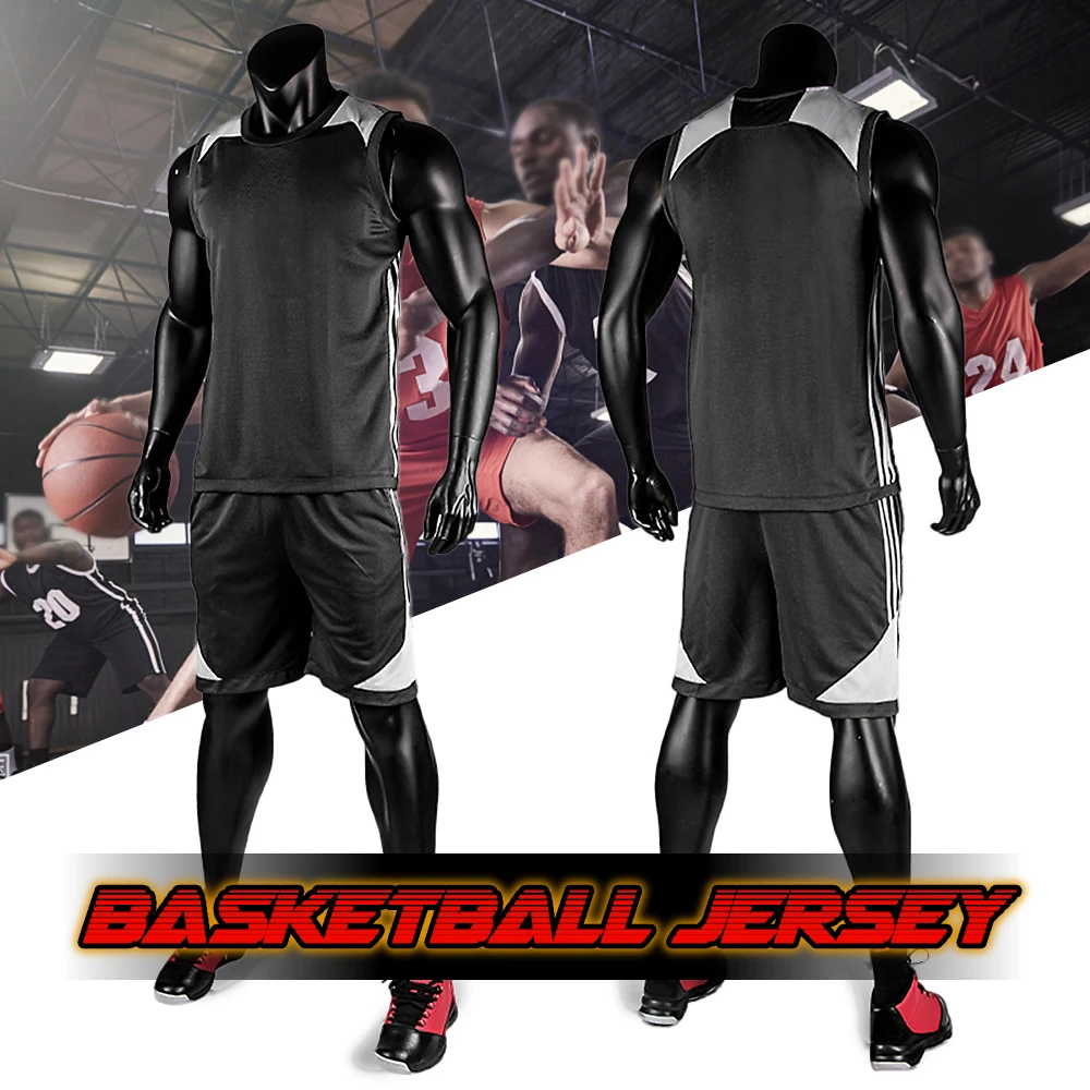 Мужские баскетбольные Трикотажные изделия, униформа без рукавов, спортивная одежда, дышащая баскетбольная футболка Джерси, тренировочные майки