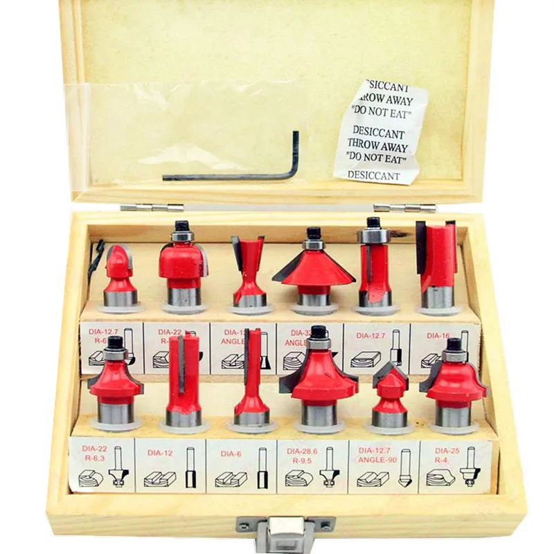 Buy 1/2" Router Bit Set Carbide Tipped Kit Wood