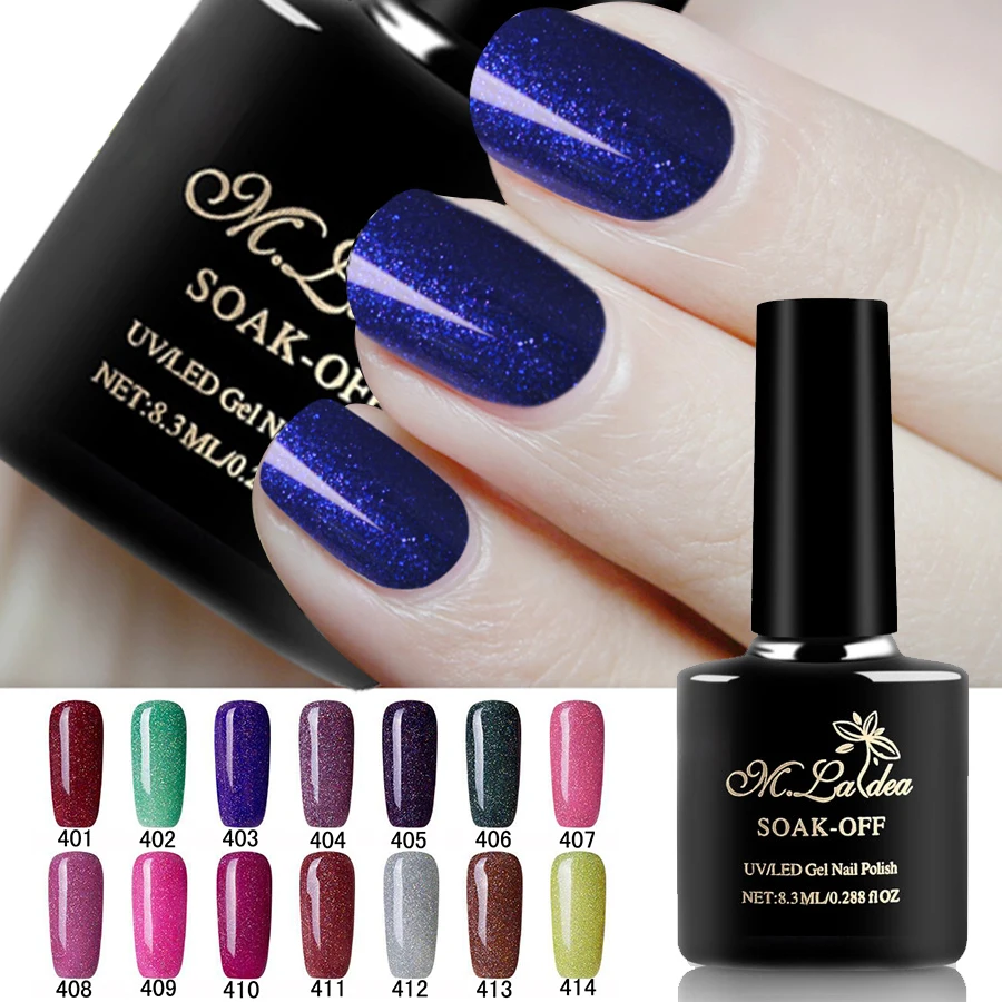 Neon Glitter UV Gel Nail Polish Soak Off Gel Polish Hybrid Lucky Gel