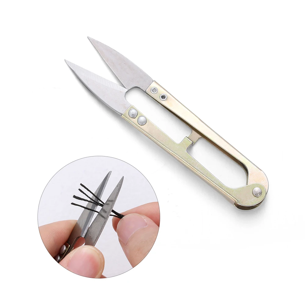 

5PCS Black Carbon Steel U-shaped Scissors Thread Wire Cutter Sewing Snips Embroidery Tailor Carbon Steel Scissors Sewing Craft