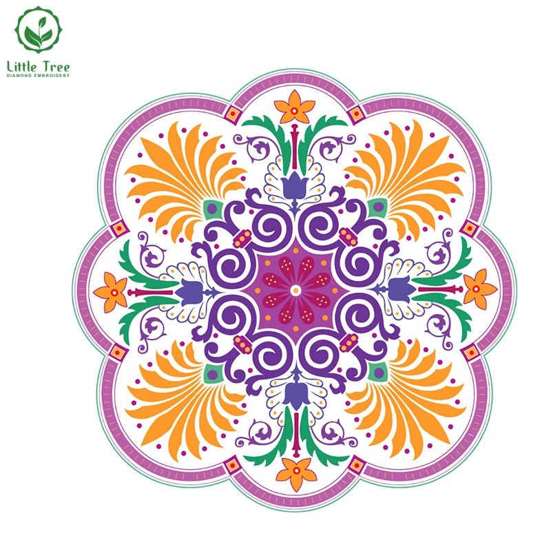 

Needlework diamond Painting Religion Mandala Cross Stitch Full Drill Square Mosaic Embroidery High Quality & Nice Resin Crafts