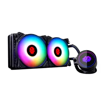 

CPU Cooler Water Cooler RGB Colorful Light Effect Radiator PWM Fan RGB Fan 120mm for Computer