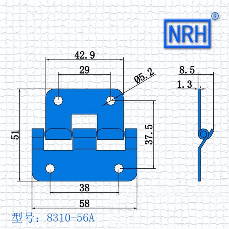 NRH8310-56 воздушная коробка шарнирная опора шарнир съемный шарнир деревянная коробка удалить шарнир хромированное железо