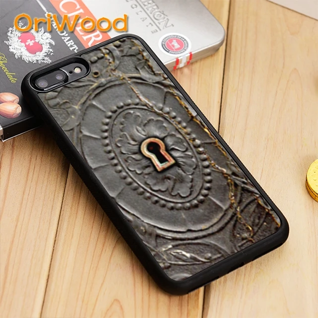 Винтажный чехол OriWood в стиле стимпанк с замком для iPhone 5 6 s 7 8 plus X XR XS 11 12 pro max Samsung