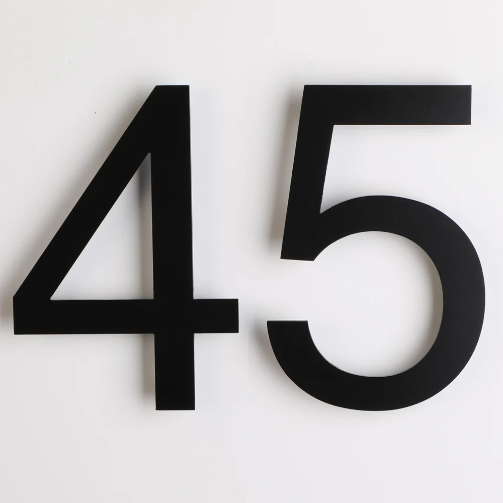 5 Inch Floating House Numbers Door Sign Mounted Stainless Steel 18 8 Matte Black Buy At The Price Of 10 99 In Aliexpress Com Imall Com