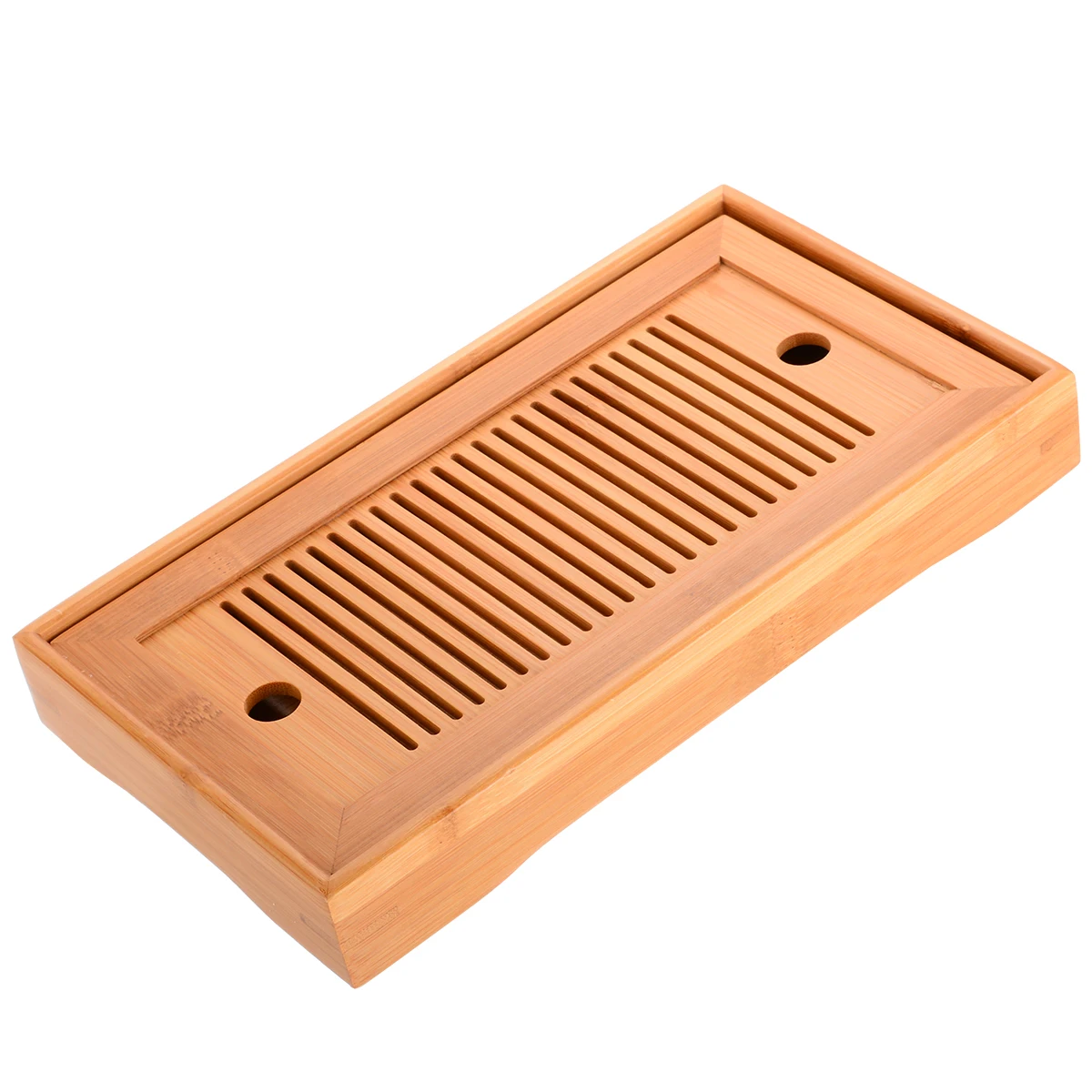 25*14*3.5cm Rectangle Chinese Gongfu Tea High Quality Bamboo Tea Tray Serving Food Coffee Tea Cutlery Tray