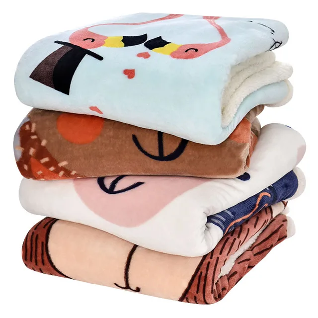 

Super Soft Newborn Baby Fleece Blanket Funny Cartoon Pattern Infant Swaddle Warpper Blankets Toddler Kids Stroller Bedding Quilt