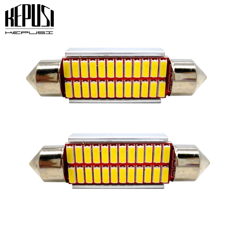 

2x festoon c5w 31mm 36mm 39mm 41mm Canbus LED bulb 4014 Auto Dome Light Car Interior Lamp license plate light Car Styling White
