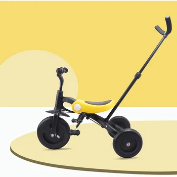 

Children's Tricycle Trolley 2-6 Years Old Bicycle Portable Kids Ride On Car For Children Trolley Kids balance Bike