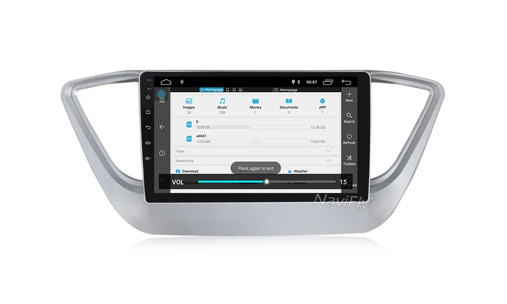 Clearance NaviFly Car Radio Multimedia no 2 din android Video Player Navigation GPS For Solaris 1 2 Hyundai Accent Verna Sedan 33