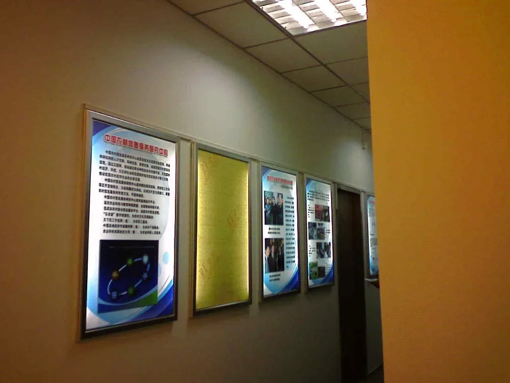 US $200.00 Slim Aluminum LED Light Box Frame Photo Frames Acrylic LED Display Advertising Snap Frame Light Box