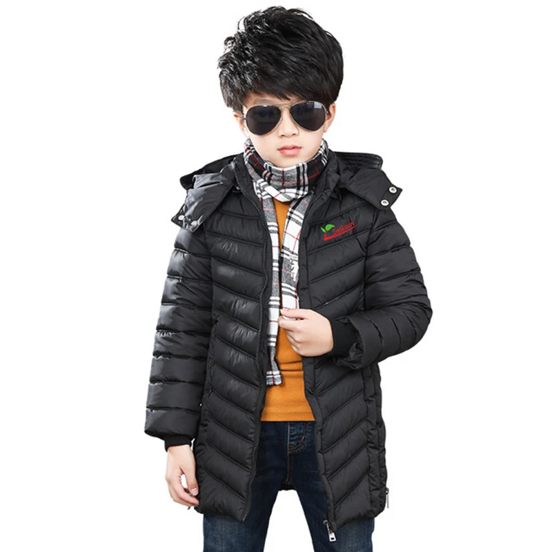 

Children Autumn Ultra Light Down Cotton Jackets for Boy Kids Clothing Thicker Teenage Winter Hooded Coats Kids Jacket Outerwear