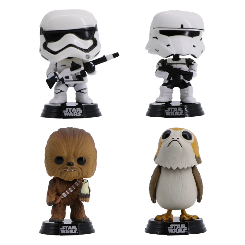 

Star Wars Figures Chewbacca Porg Trooper Bobblehead Action Figures Robot Toys Vinly Doll Toys Model Collection Gift