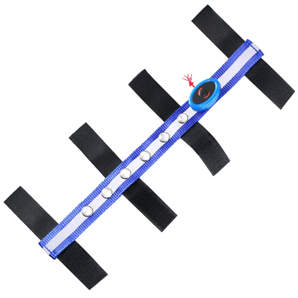 Конский головной ремень светодиодный Конный поводок практичный синий полиэстер всадник Спорт на открытом воздухе