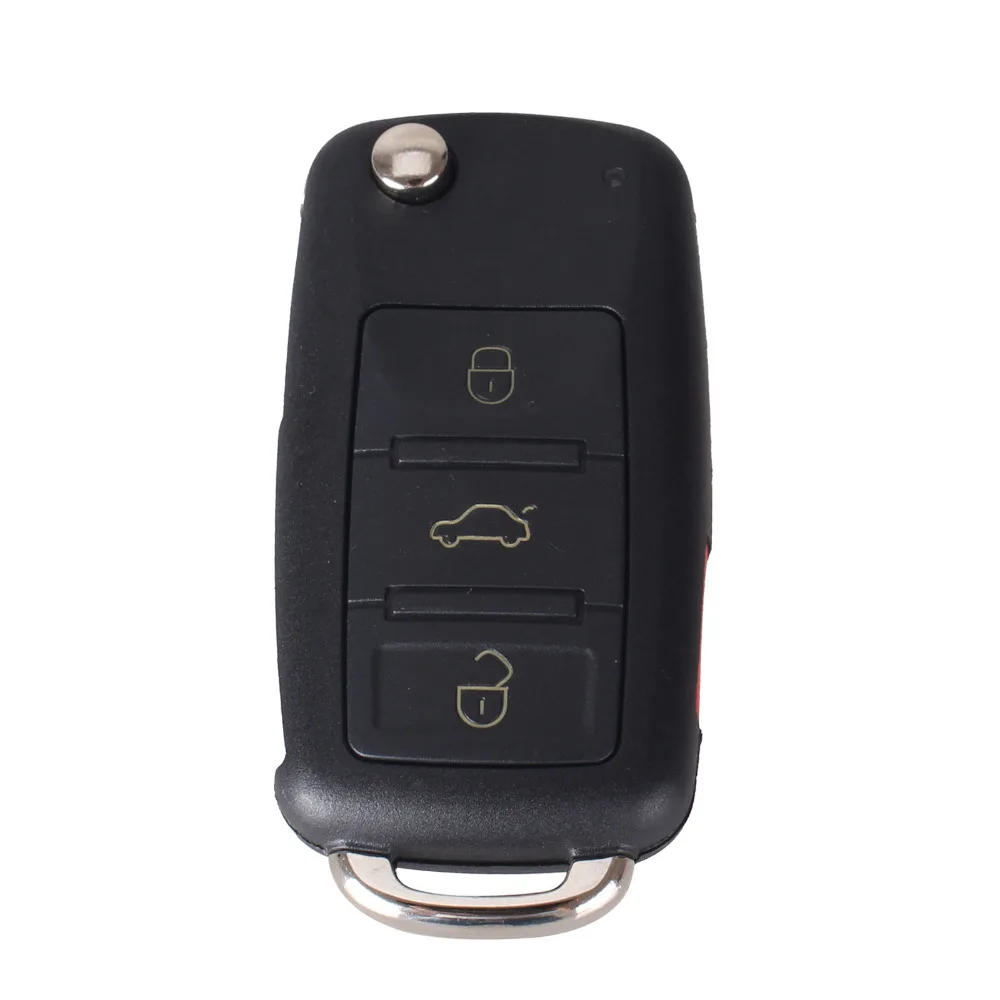 Dandkey 3 + 1 паника 4 Пуговицы удаленное Оболочки подходит для Volkswagen VW Touareg Switchblade флип