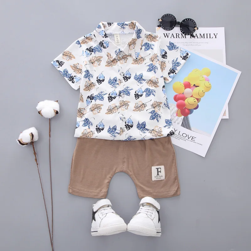 

Summer Baby Boys Girls Clothes Children Butterfly Shirt Letter Shorts 2pcs/Sets Toddler Fashion Cotton Clothing Kids Tracksuits