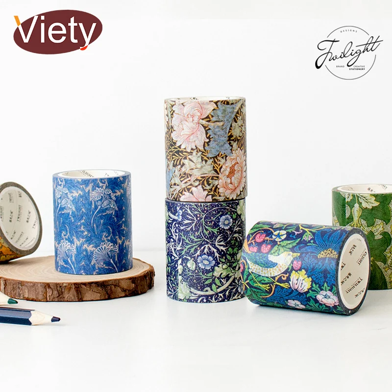 

5cm*5m Vintage Beautiful plant Flower vine decoration washi tape DIY decoration scrapbooking planner masking tape adhesive tape
