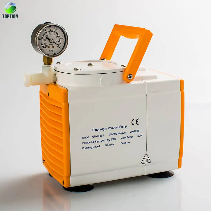 20 L/min 220V Anticorrosion Oilless Lab Diaphragm Vacuum Pump, Single