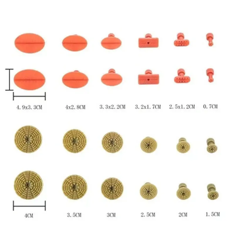 

24 PCS PDR Pulling Tabs PDR Tools Paintless Dent Repair Tools Dent Removal Dent Puller Tabs Dent Lifter PDR Toolkit