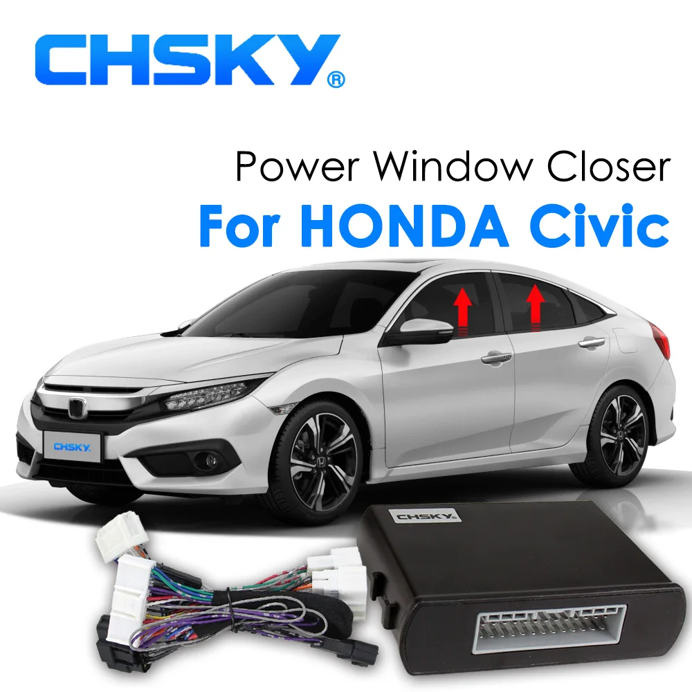 Chsky Авто Мощность окна Roll up окна ближе для Honda Civic автосигнализации удаленно закрыть оконный подъемник