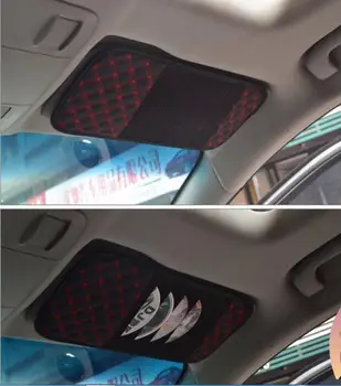 

Car Interior Organizer Cover stowing tidying Car Disks CD Holder Auto sun Visor DVD Disk Card Bill pen Case Clipper Storage Bag