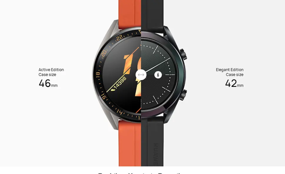 Глобальная версия HUAWEI WATCH GT Active Edition Смарт спортивные часы 1,3" AMOLED цветной экран Heartrate gps плавание бег Cycl