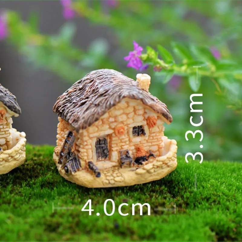 1pcs Vintage Artificial Pool Tower Miniature House Fairy Garden Home Decoration Mini Craft Micro Landscaping Decor