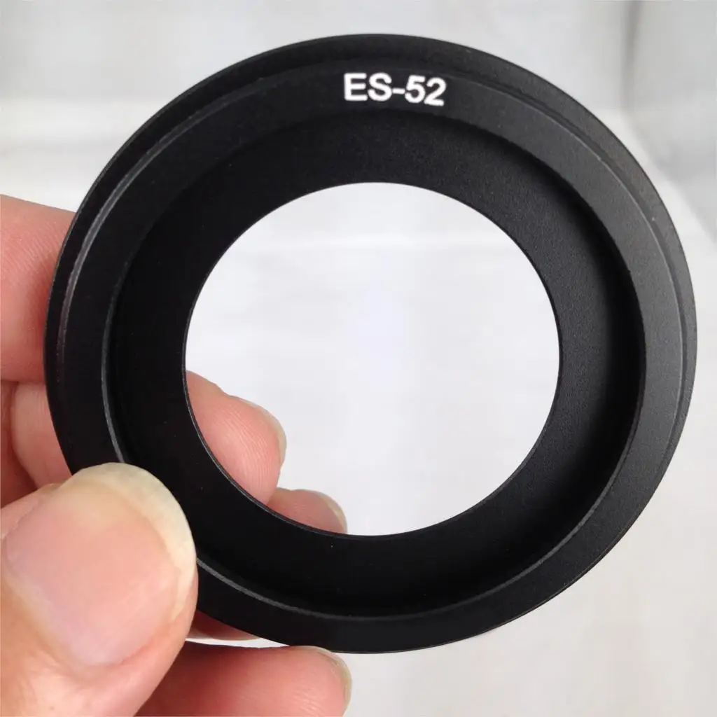 ES52 Metal Lens Hood Shade for Canon EF 40mm EF f/2.8 STM Pancake 52mm