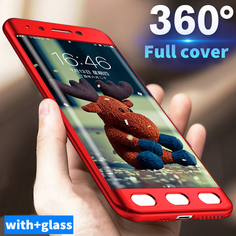 Luxury 360 Protection Cases For Xiaomi Redmi NOTE 4 4X 4a case matte PC hard full cover 5a Phone Case whit GLass |