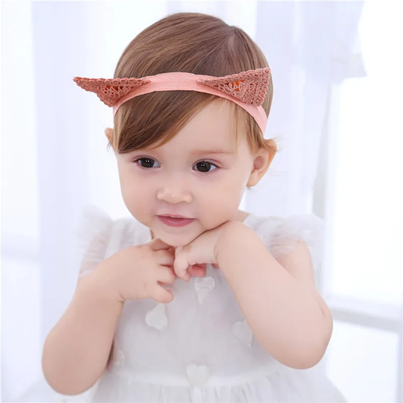 

Beautiful Cat Ears Hair Band Lace Children Hair Hoop Accessories Headband