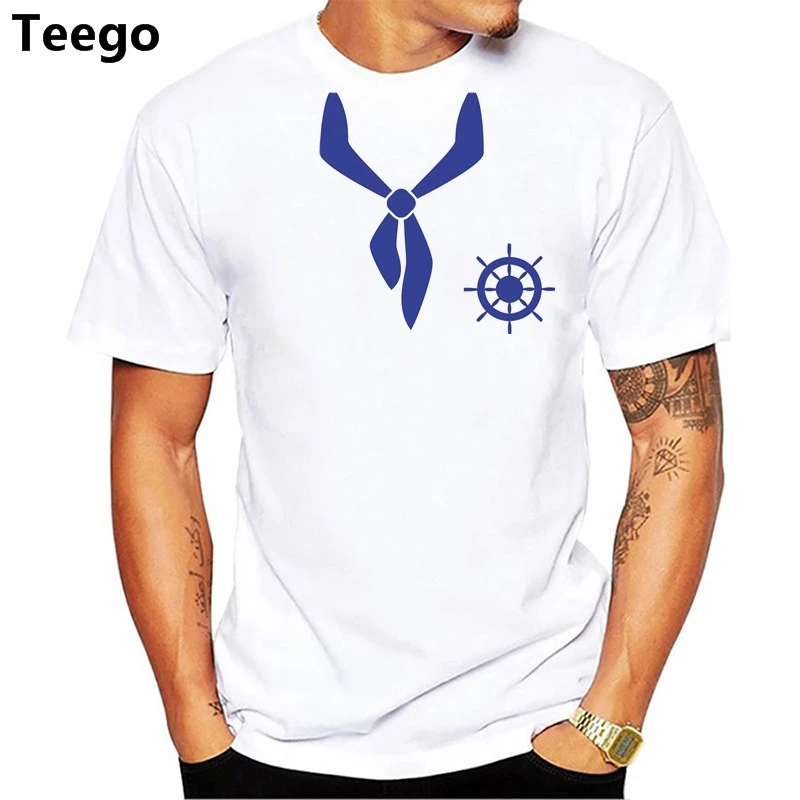 Fashion 100% cotton Hot sale Summer sailor print T-Shirt | Мужская одежда