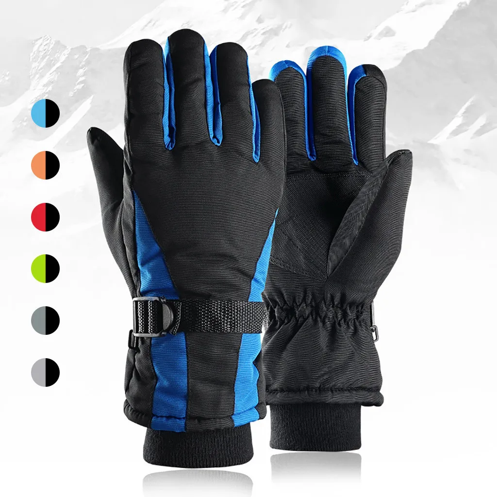 

2019 TOP Men Women Winter Sport Warm Anti-slip Snow Snowmobile Winter Gloves Windproof Waterproof Unisex Snow Gloves 5.20