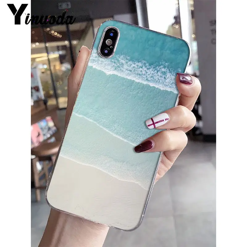 Yinuoda красивый мягкий силиконовый чехол для телефона из ТПУ с морскими волнами для iPhone X XS MAX 6 6s 7 7plus 8 8Plus 5 5S SE XR - Цвет: A3